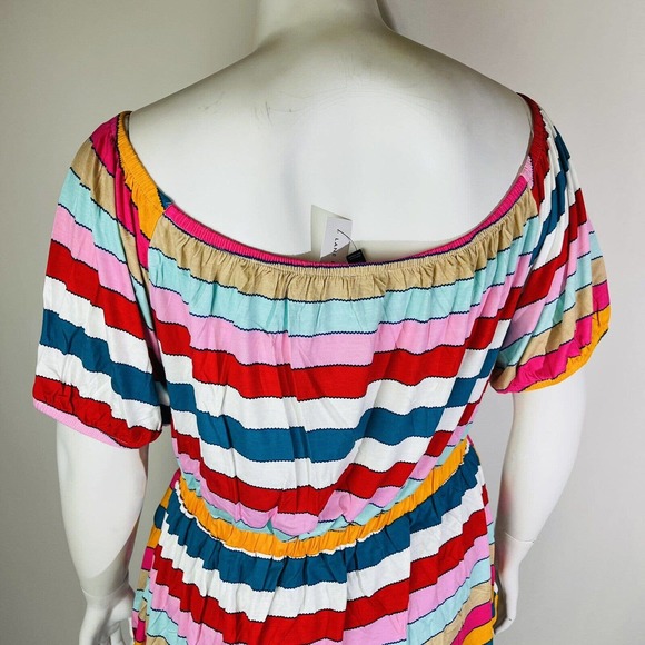 New Lane Bryant Womans Sz 14/16 Convertible Top Plus Stripes NWT - Picture 8 of 9